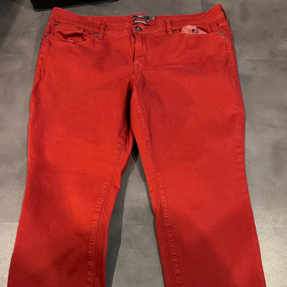 Torrid Red Straight Leg Women's Jeans